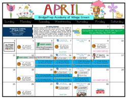 April Calendar